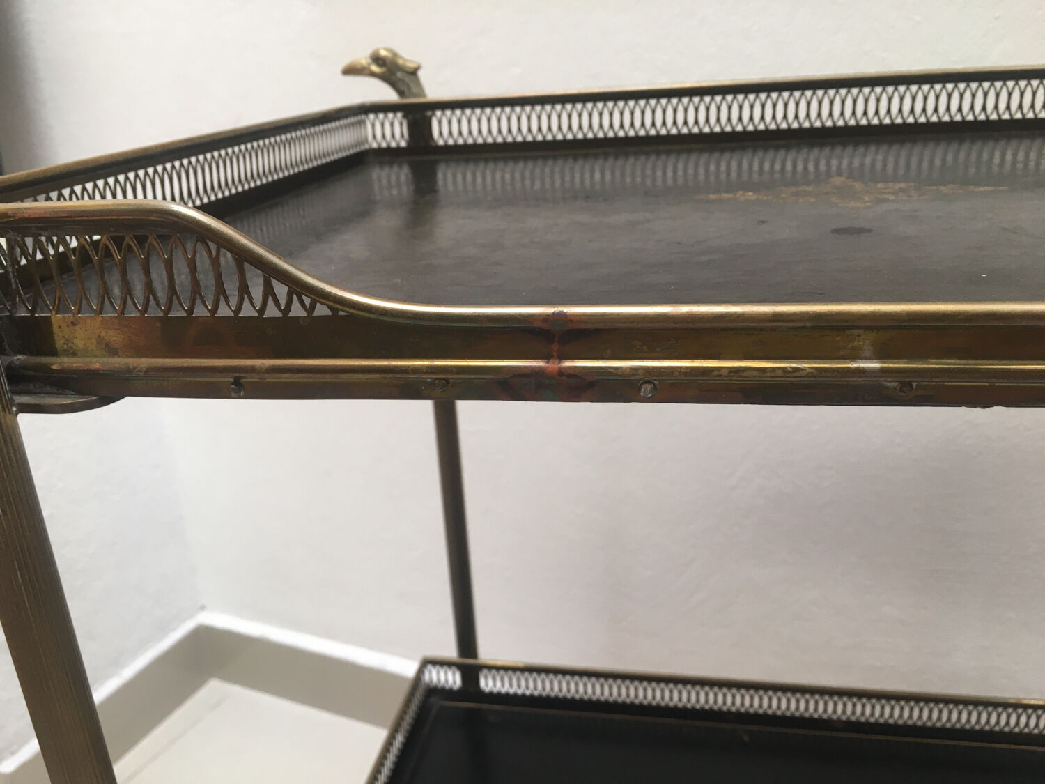 Side table two trays