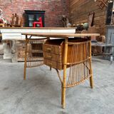 60s rattan desk