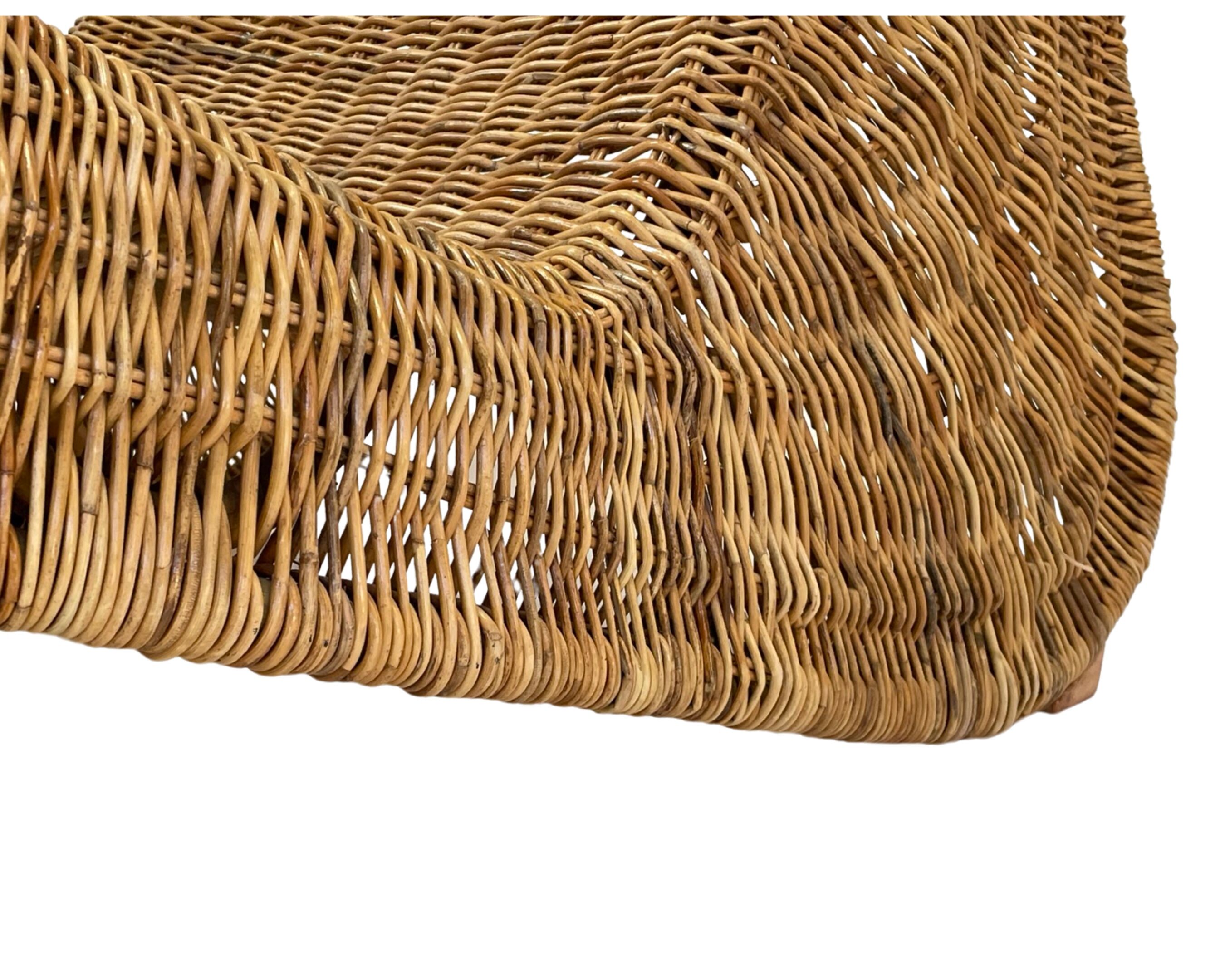 Karlskrona Rattan Wicker Chaise Lounge by Karl Malmvall for Ikea