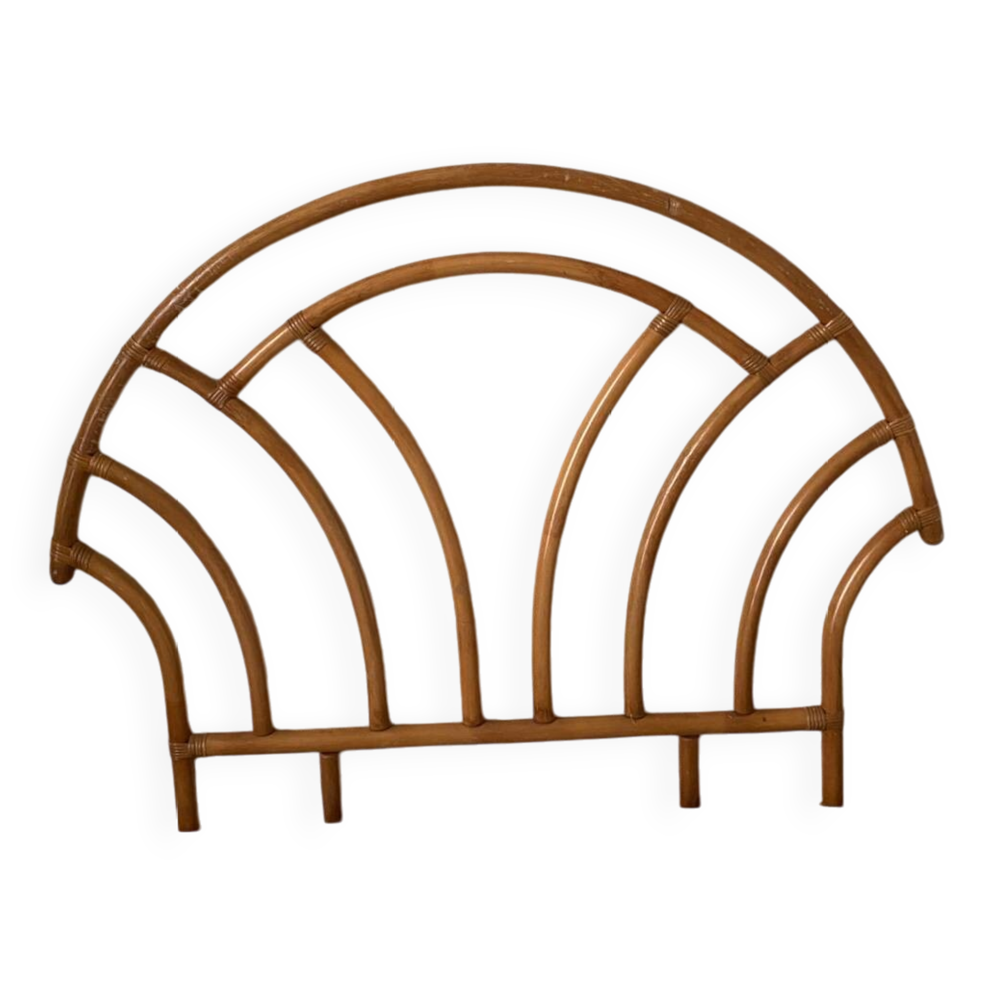70's rattan headboard