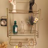 Wall floor gold metal