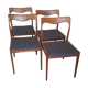 4 chaises Goede Arbeid en teck