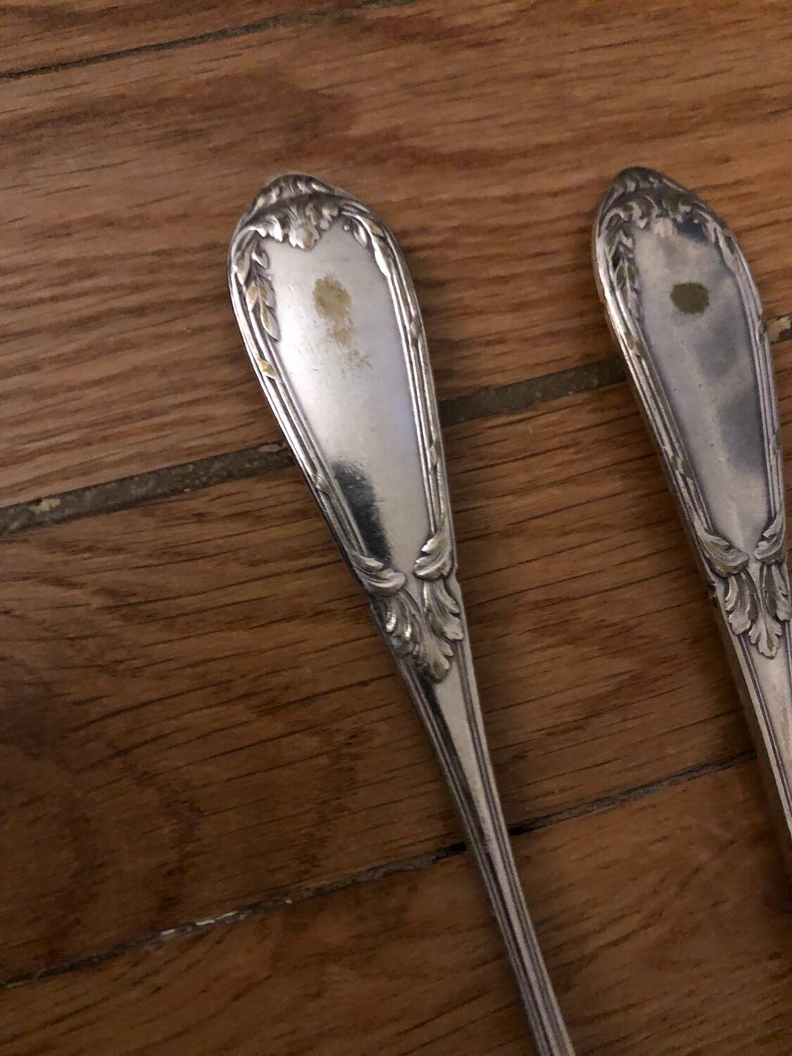 24 antique silver-plated cutlery sets