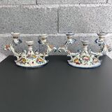 Pair of Italian signed candlesticks