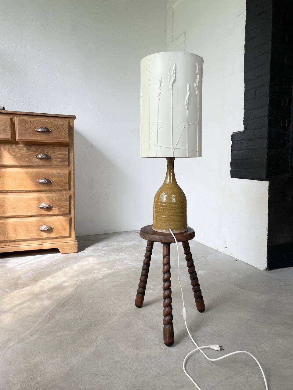 50s ceramic lamp Poteries du Marias
