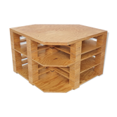 Bureau en contreplaqué de design néerlandais exceptionnel