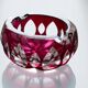 Ruby crystal ashtray Val Saint Lambert Vintage