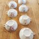 Vintage flower mugs