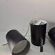 6 Louis Poulsen "pipe" pendant lights, 1960s, lacquered steel