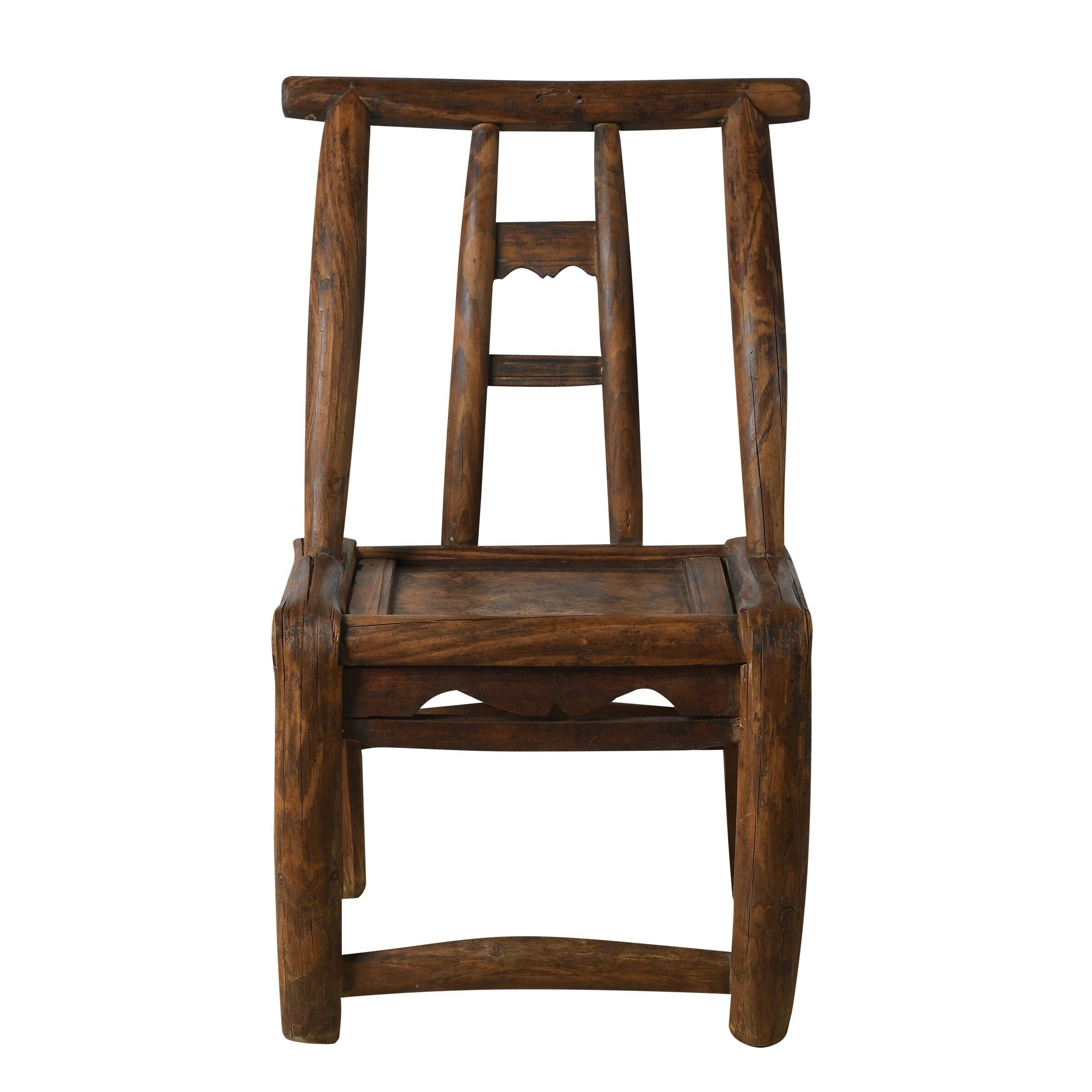 Haizi – Chaise d’enfant chinoise ancienne en orme n°8
