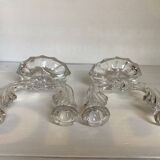 Pair of two-light Art Deco candlesticks