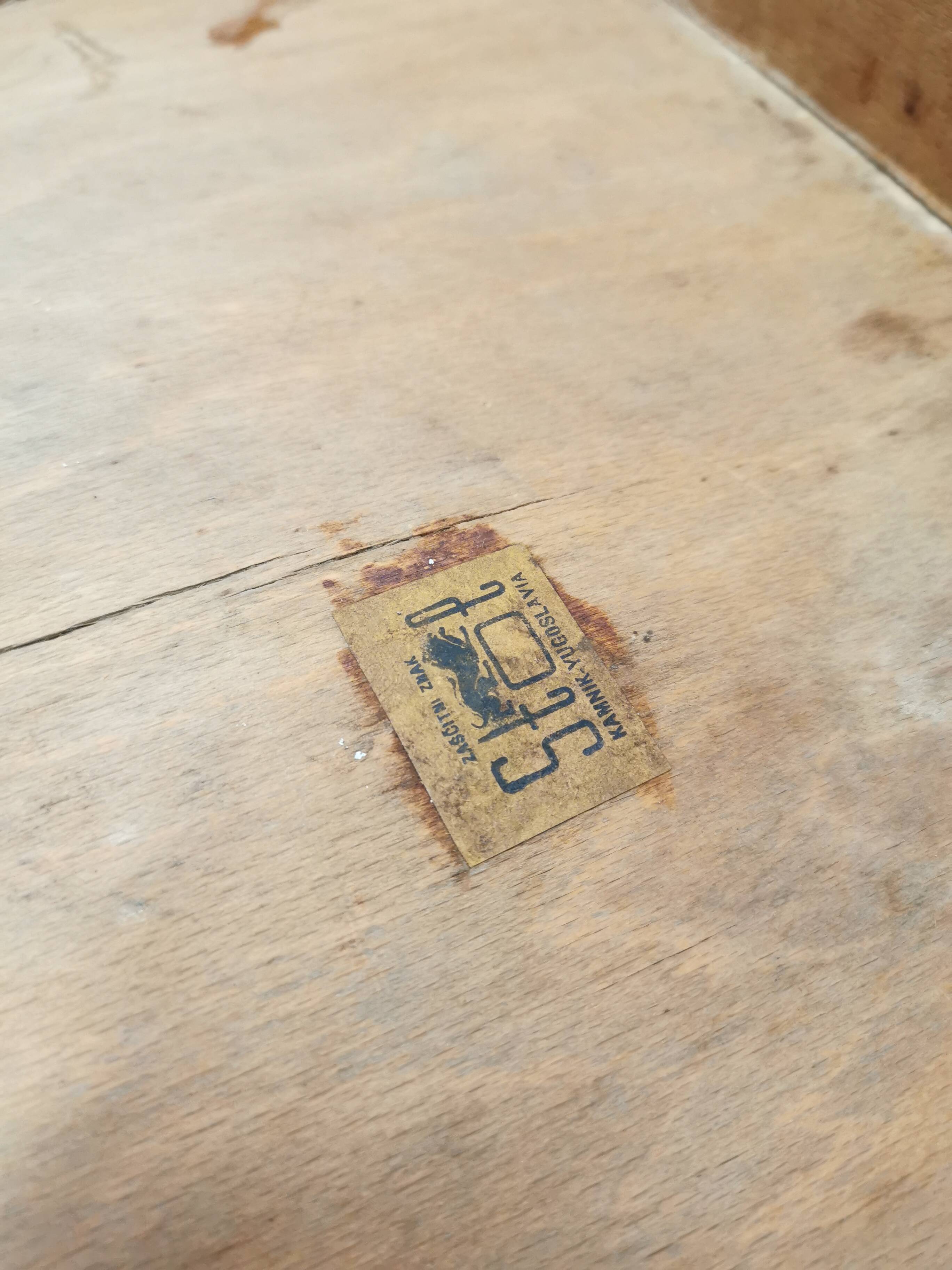 Vintage STOL Kamnik Wooden Dining Chair: 1960s Yugoslavia Bistro Style