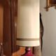 Ceramic and aluminum table lamp / design 20 th century