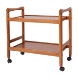Teak serving trolley 60s-70s Vintage