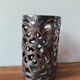 Ceramic design candle holder photophore Serax gold bronze