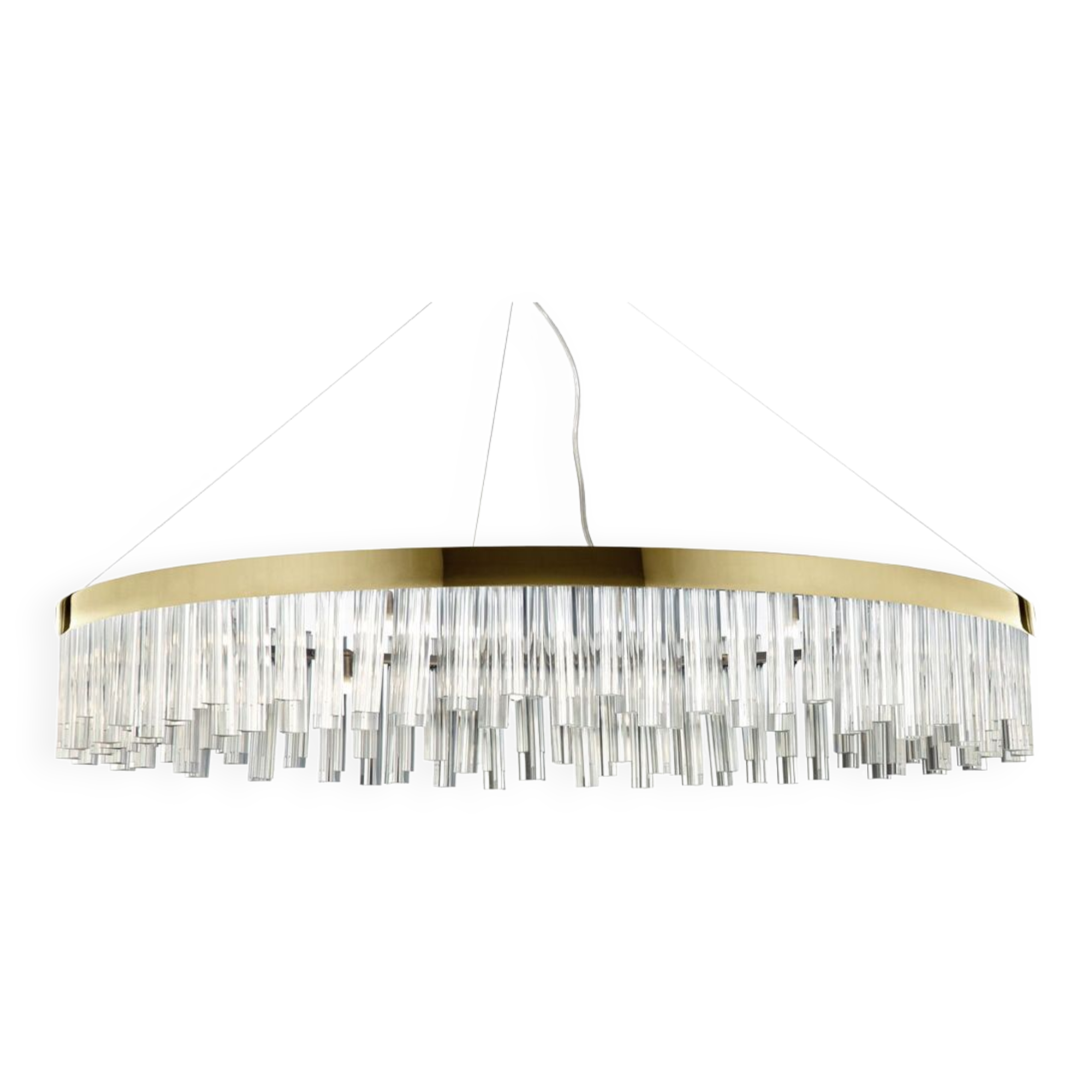 Contemporary “sinfonia” triedro murano glass chandelier