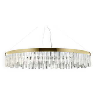 Contemporary “sinfonia” triedro murano glass chandelier
