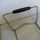 Aperitif serving tray with 3 glass ramekins