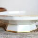 Octagonal porcelain compotier Limoges France
