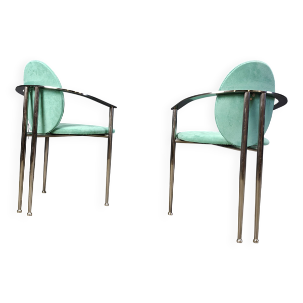Chaises de salle à manger vintage Belgo Chrom, lot de 6 - années 1980
