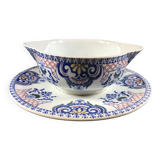 Gravy boat and its frame Gien Royal