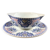 Gravy boat and its frame Gien Royal