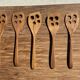 Slotted spatula, teak kitchen utensil L30 W8