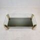 Belgo chrom coffee table 23kt gold plated, 1970's