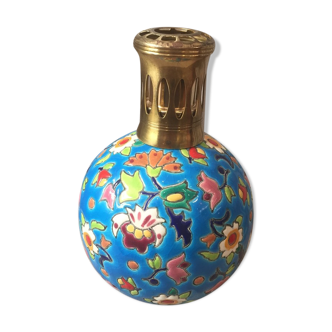 Berger lamp in longwy enamels
