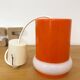 Orange opaline pendant light, 1970s