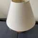 Lampe boule en bois blond vintage