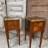 Pair of bedside tables in Louis XVI style circa 1960-70