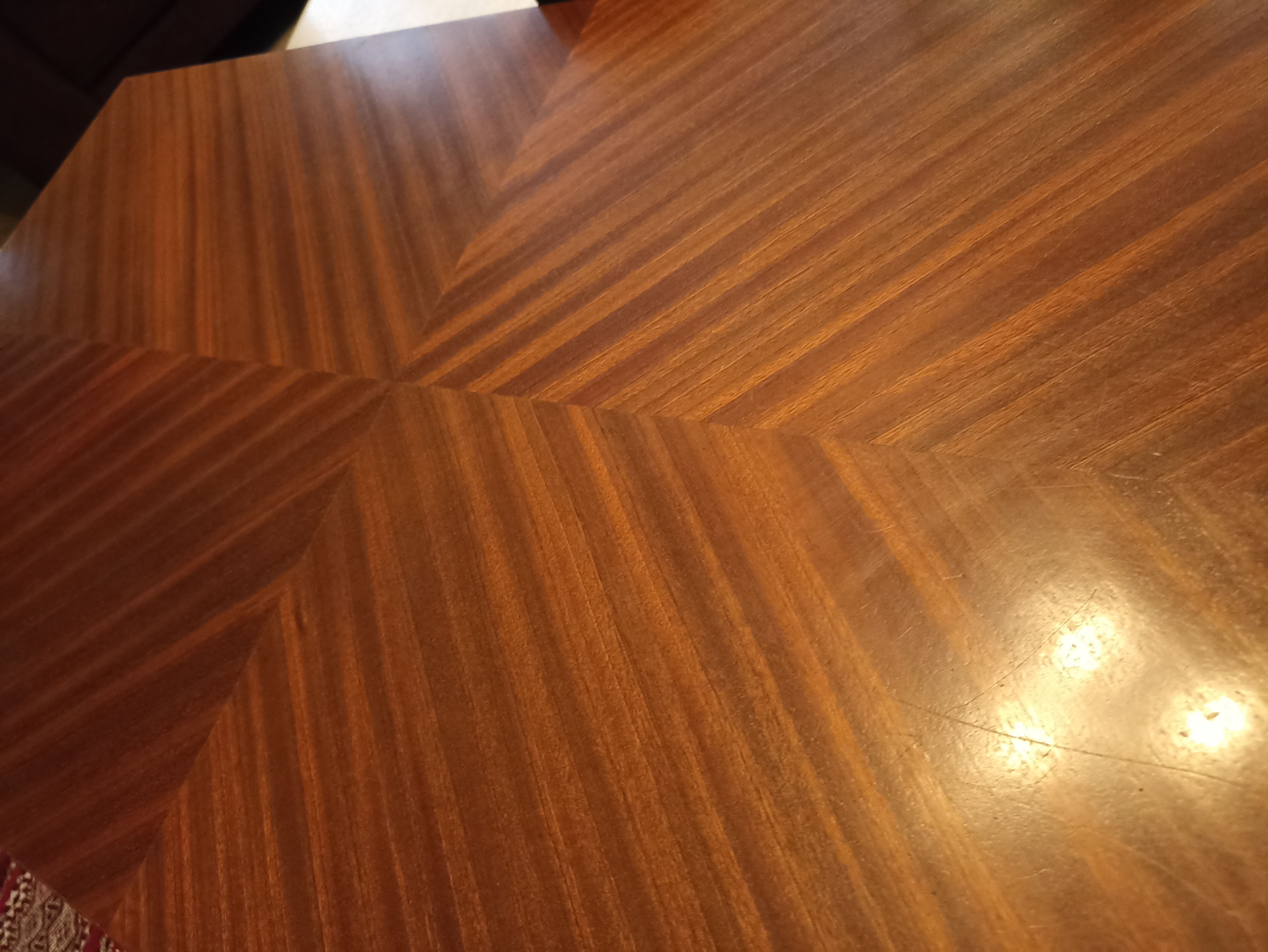 vintage coffee table with up and down system, dining table up to 10 people