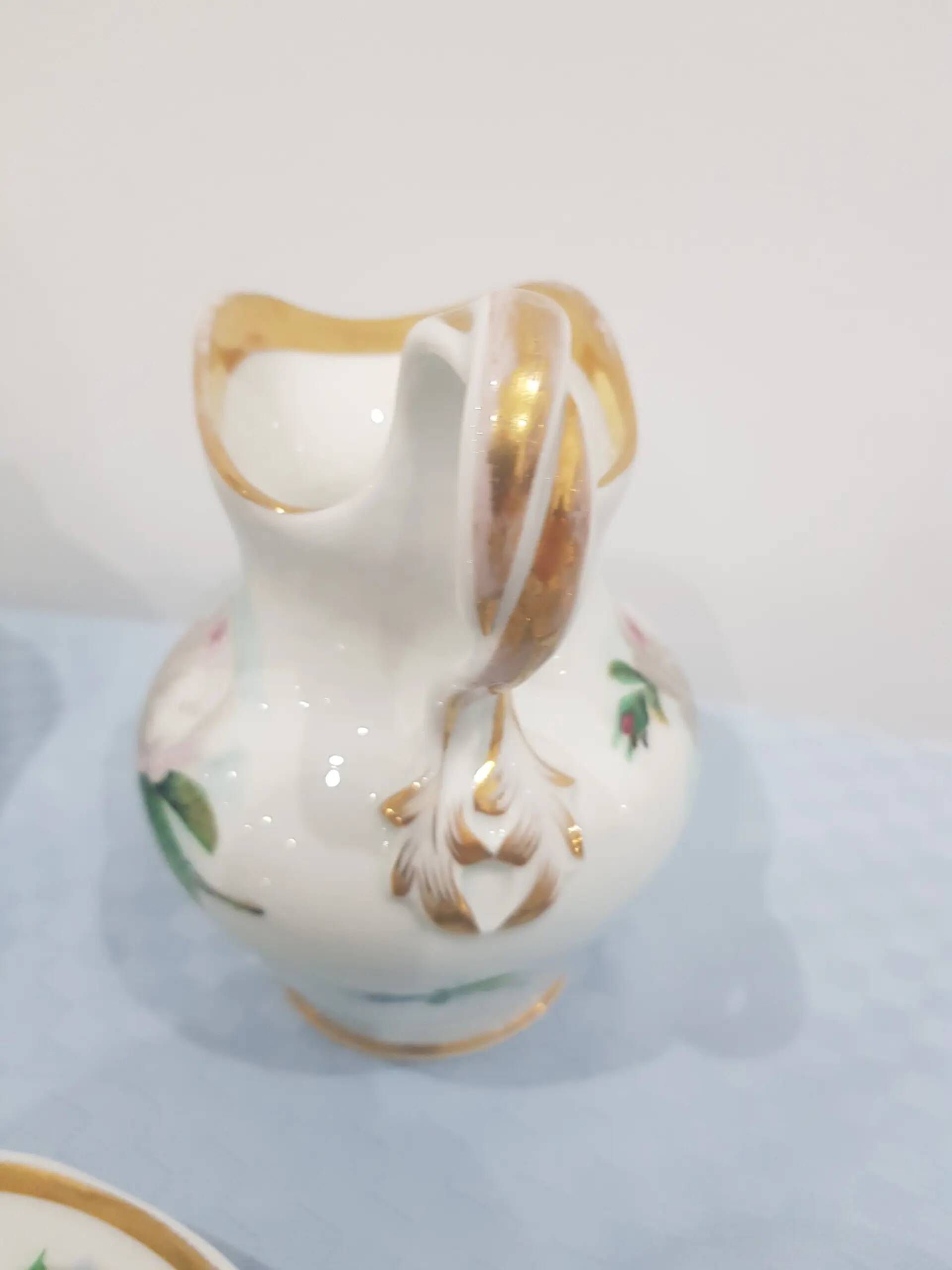 Coffee service set, white porcelain with gilding, KPM, Germany, 19th centur