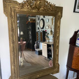 Old pedimented mirror 19th century