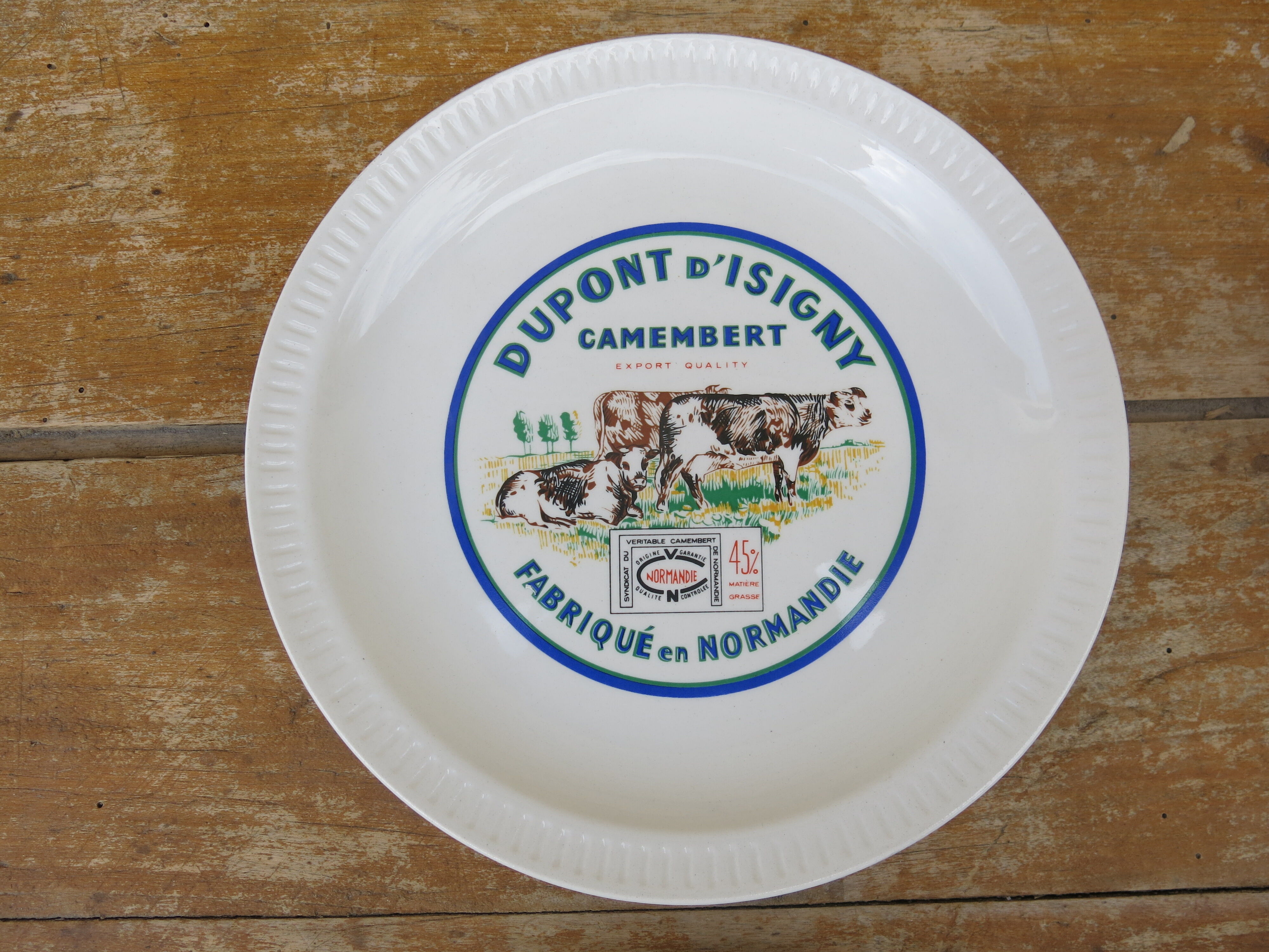6 cheese plates from St Amand