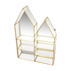 Glass and metal shelf