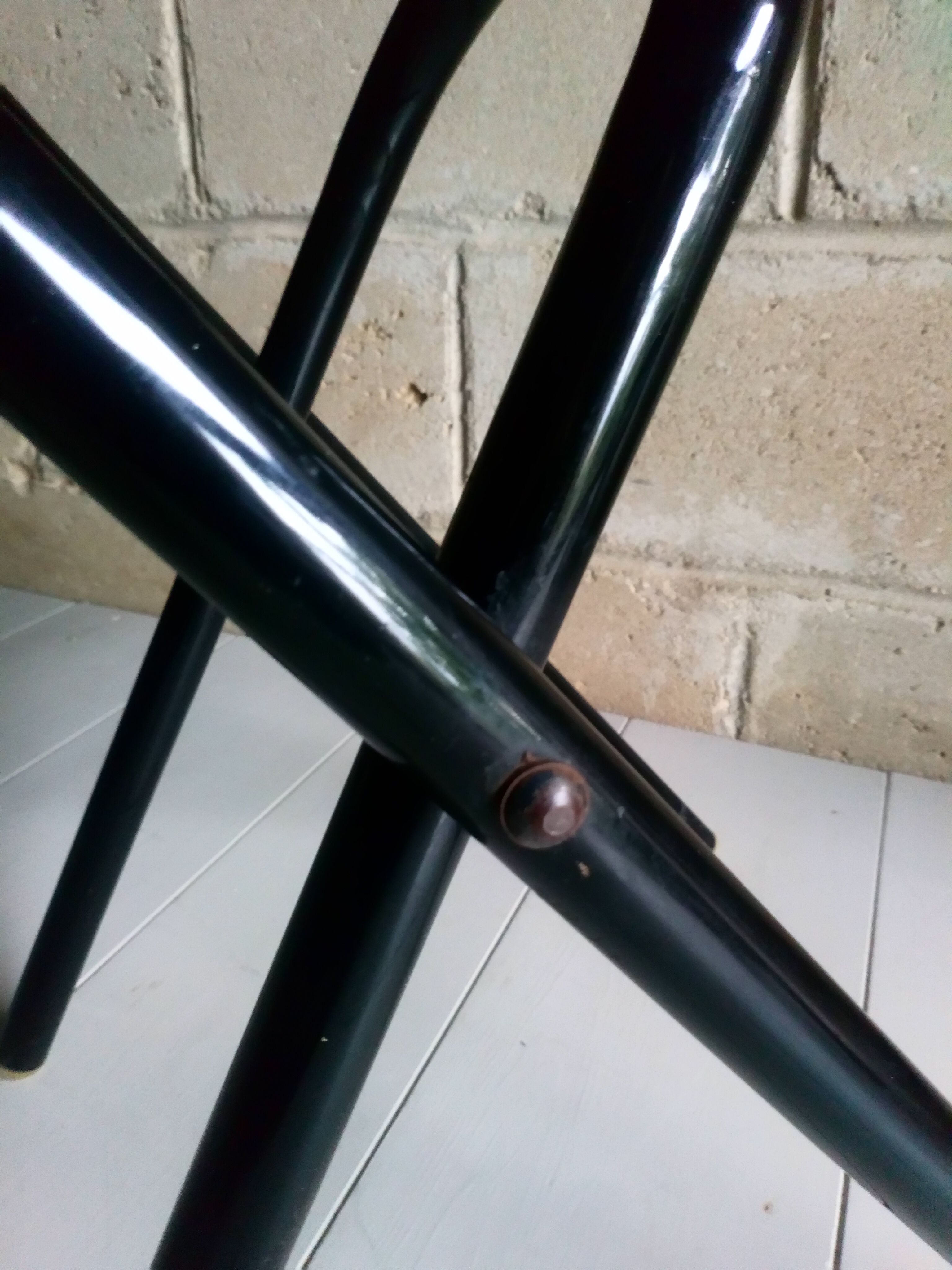 50s folding formica tabouret