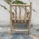 Fauteuil art-populaire en bois brut, circa 1950