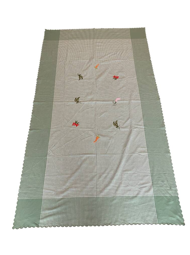 Nappe vintage brodée