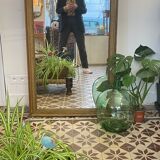 Old gilded wood mirror 115x74cm