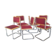 Set of 6 vintage chairs Cesca B32 Breuer Bauhaus Italy