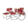 Set de 6 chaises vintage Cesca B32 Breuer Bauhaus Italy