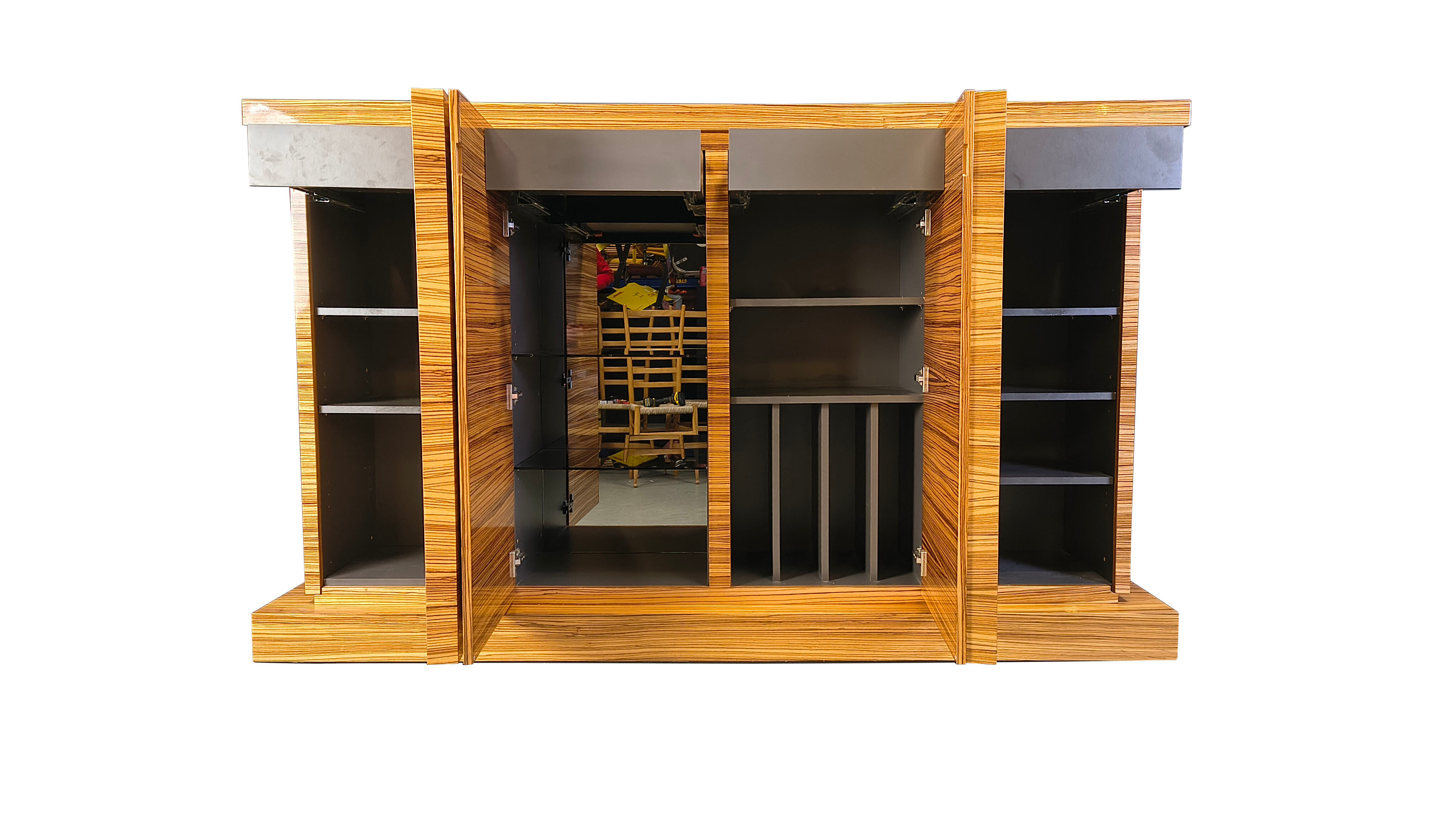 Buffet en bois exotique par Aform, années 1970