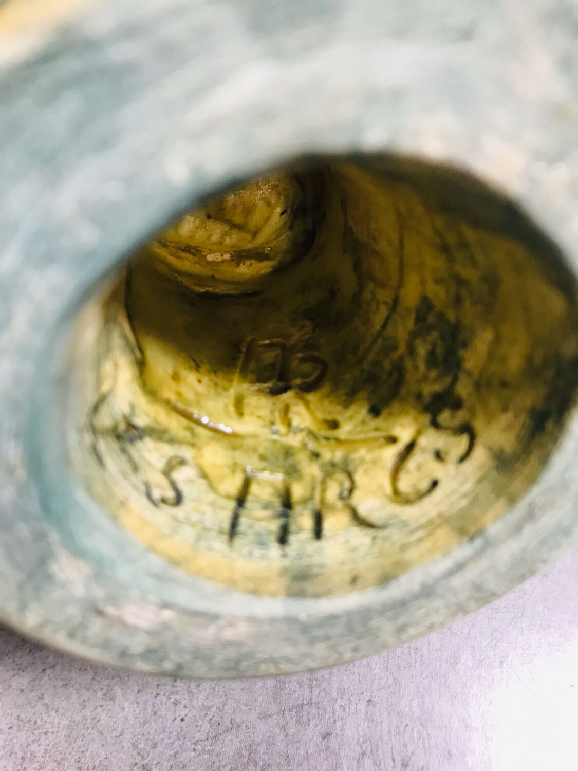 Les Arcs ceramic candle holder