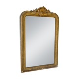 Miroir ancien Louis-Philippe sculpté et doré à la feuille