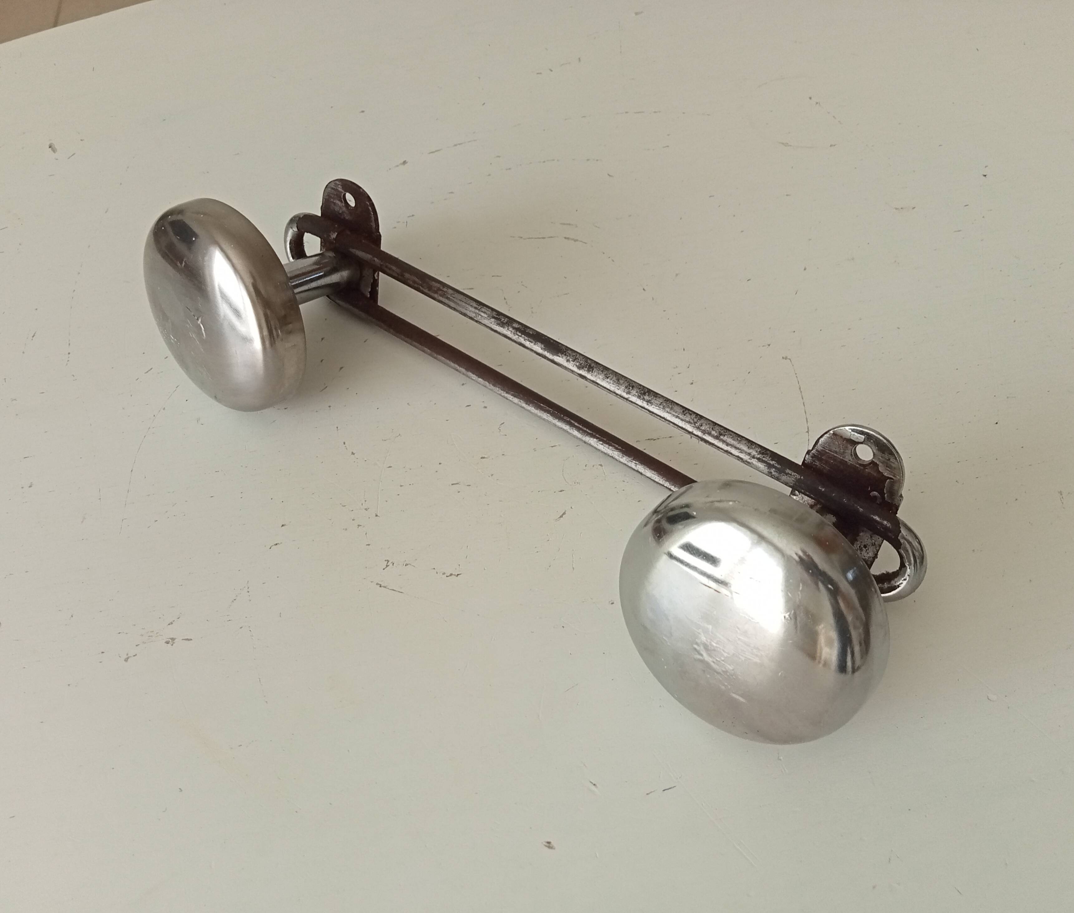 Vintage chrome wall coat rack from the 60s/70s