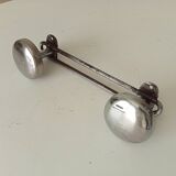 Vintage chrome wall coat rack from the 60s/70s