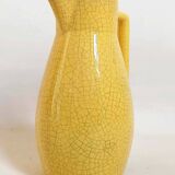 Ceramic orangeade or lemonade pitcher with cracked effect from the 1960s
