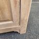 Vintage shallow Parisian sideboard renovated in solid oak 1950.